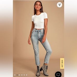 Lulus White Crop Top XS